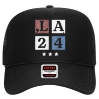 Kamala Harris 2024 Comma La High Crown Mesh Back Trucker Hat