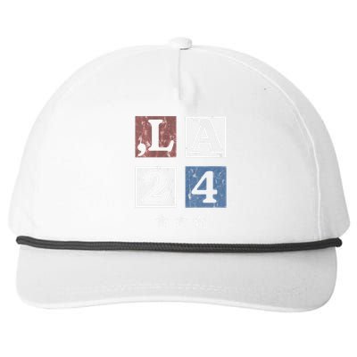 Kamala Harris 2024 Comma La Snapback Five-Panel Rope Hat