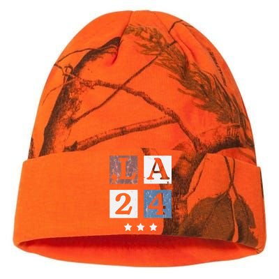 Kamala Harris 2024 Comma La Kati Licensed 12" Camo Beanie