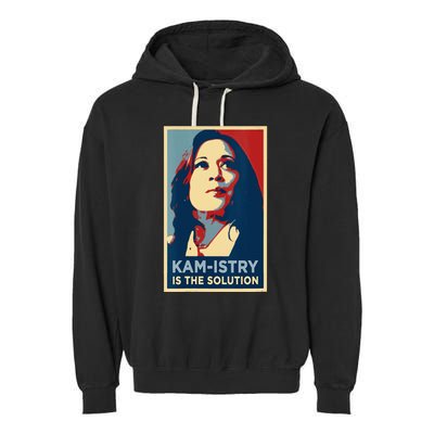 Kamala Harris 2024 Kamistry Is The Solution Cat Ladies Hope Garment-Dyed Fleece Hoodie