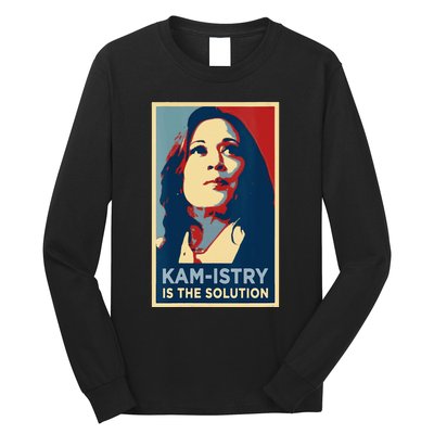 Kamala Harris 2024 Kamistry Is The Solution Cat Ladies Hope Long Sleeve Shirt