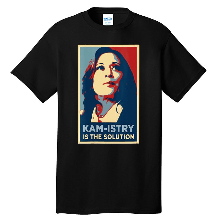 Kamala Harris 2024 Kamistry Is The Solution Cat Ladies Hope Tall T-Shirt