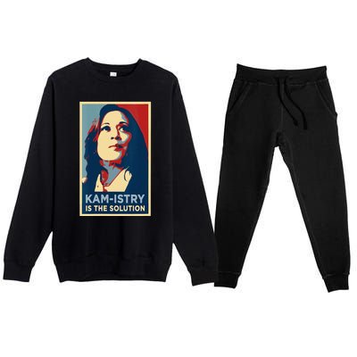 Kamala Harris 2024 Kamistry Is The Solution Cat Ladies Hope Premium Crewneck Sweatsuit Set