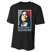 Kamala Harris 2024 Kamistry Is The Solution Cat Ladies Hope Performance Sprint T-Shirt