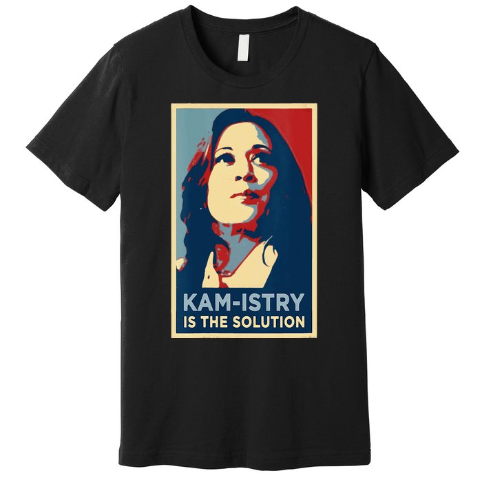 Kamala Harris 2024 Kamistry Is The Solution Cat Ladies Hope Premium T-Shirt