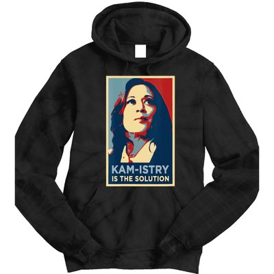 Kamala Harris 2024 Kamistry Is The Solution Cat Ladies Hope Tie Dye Hoodie