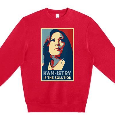 Kamala Harris 2024 Kamistry Is The Solution Cat Ladies Hope Premium Crewneck Sweatshirt