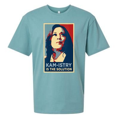 Kamala Harris 2024 Kamistry Is The Solution Cat Ladies Hope Sueded Cloud Jersey T-Shirt