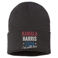 Kamala Harris 2024 Support Im With Her Kamala Harris 2024 Sustainable Knit Beanie