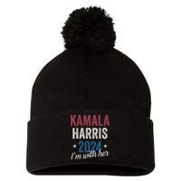 Kamala Harris 2024 Support Im With Her Kamala Harris 2024 Pom Pom 12in Knit Beanie