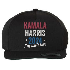 Kamala Harris 2024 Support Im With Her Kamala Harris 2024 Wool Snapback Cap