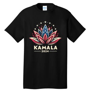 Kamala Harris 2024 Presidential Campaign American Lotus Tall T-Shirt