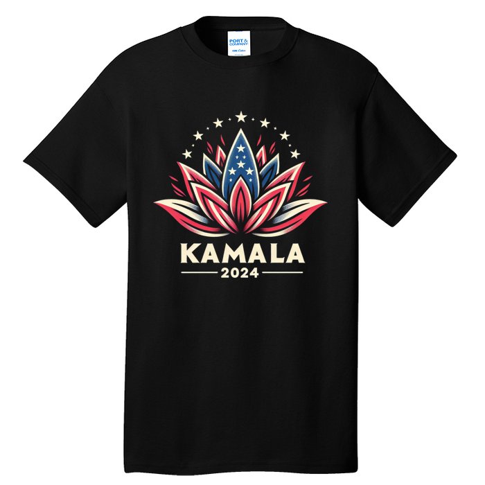 Kamala Harris 2024 Presidential Campaign American Lotus Tall T-Shirt