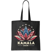 Kamala Harris 2024 Presidential Campaign American Lotus Tote Bag