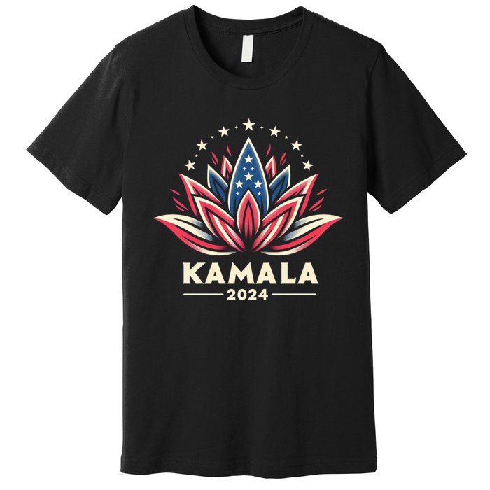 Kamala Harris 2024 Presidential Campaign American Lotus Premium T-Shirt