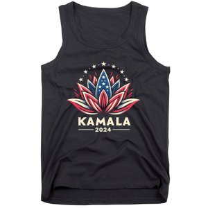 Kamala Harris 2024 Presidential Campaign American Lotus Tank Top