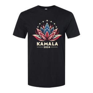 Kamala Harris 2024 Presidential Campaign American Lotus Softstyle CVC T-Shirt