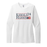 Kamala Harris 2024 Raglan Baseball Womens CVC Long Sleeve Shirt