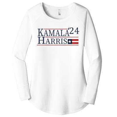 Kamala Harris 2024 Raglan Baseball Women's Perfect Tri Tunic Long Sleeve Shirt