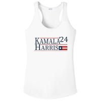 Kamala Harris 2024 Raglan Baseball Ladies PosiCharge Competitor Racerback Tank