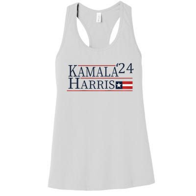 Kamala Harris 2024 Raglan Baseball Women's Racerback Tank