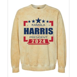 Kamala Harris 2024 For President Harris 2024 Colorblast Crewneck Sweatshirt