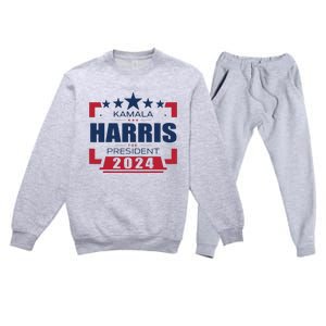 Kamala Harris 2024 For President Harris 2024 Premium Crewneck Sweatsuit Set