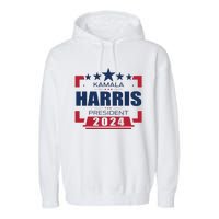 Kamala Harris 2024 For President Harris 2024 Garment-Dyed Fleece Hoodie