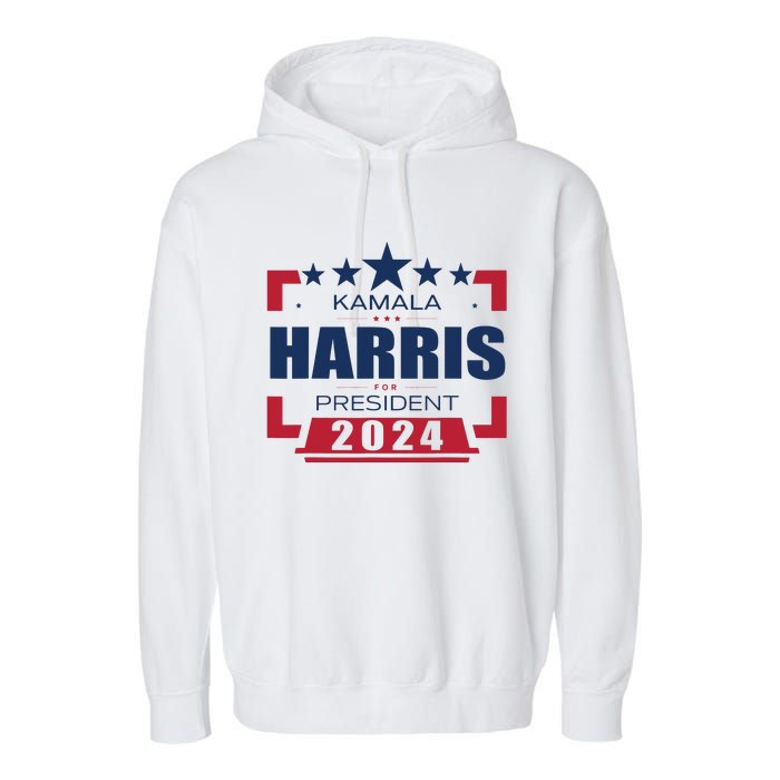 Kamala Harris 2024 For President Harris 2024 Garment-Dyed Fleece Hoodie