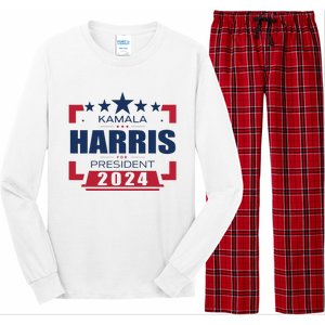 Kamala Harris 2024 For President Harris 2024 Long Sleeve Pajama Set