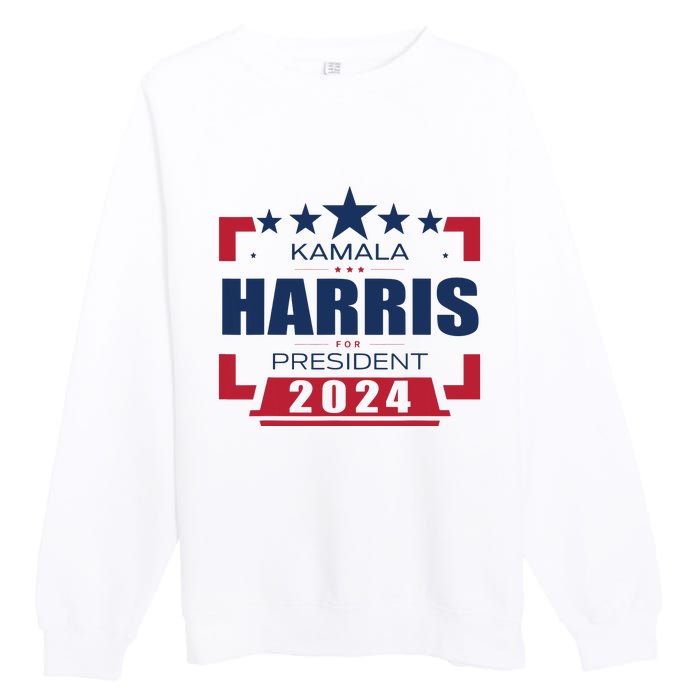 Kamala Harris 2024 For President Harris 2024 Premium Crewneck Sweatshirt