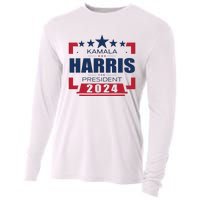 Kamala Harris 2024 For President Harris 2024 Cooling Performance Long Sleeve Crew