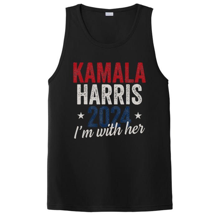 Kamala Harris 2024 Support IM With Her Kamala Harris 2024 PosiCharge Competitor Tank