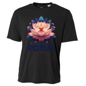 Kamala Harris 2024 Lotus For Potus Trending President Gift Cooling Performance Crew T-Shirt