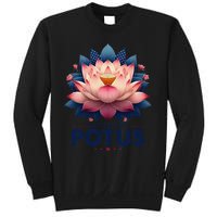 Kamala Harris 2024 Lotus For Potus Trending President Gift Sweatshirt