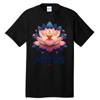 Kamala Harris 2024 Lotus For Potus Trending President Gift Tall T-Shirt