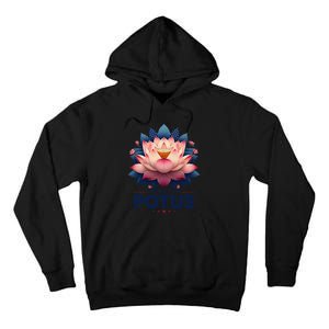 Kamala Harris 2024 Lotus For Potus Trending President Gift Tall Hoodie