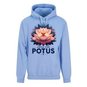 Kamala Harris 2024 Lotus For Potus Trending President Gift Unisex Surf Hoodie