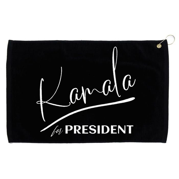 Kamala Harris 2024 Kamala Signature Grommeted Golf Towel