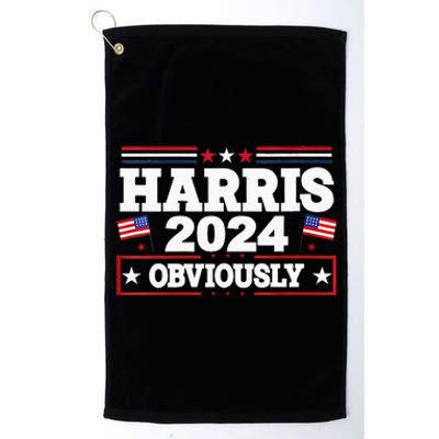 Kamala Harris 2024 Kamala For President Signature Style Platinum Collection Golf Towel