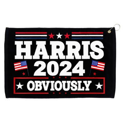 Kamala Harris 2024 Kamala For President Signature Style Grommeted Golf Towel