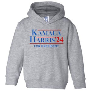 Kamala Harris 24 For President 2024 Toddler Hoodie