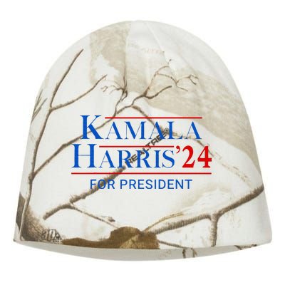 Kamala Harris 24 For President 2024 Kati - Camo Knit Beanie