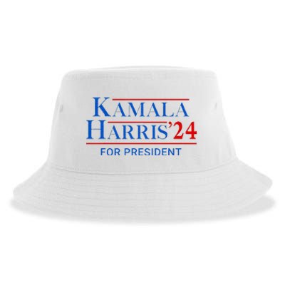 Kamala Harris 24 For President 2024 Sustainable Bucket Hat