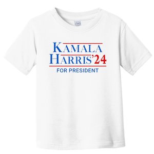 Kamala Harris 24 For President 2024 Toddler T-Shirt