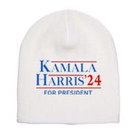 Kamala Harris 24 For President 2024 Short Acrylic Beanie