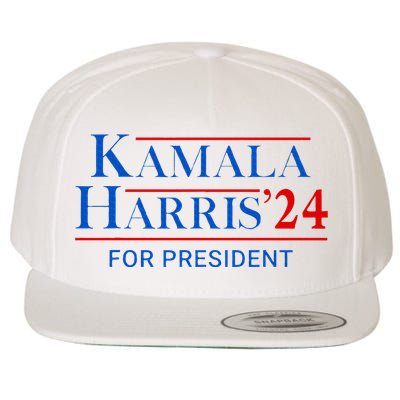 Kamala Harris 24 For President 2024 Wool Snapback Cap