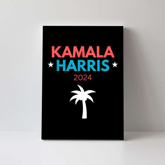 Kamala Harris 2024 Us Election Coconut Funny Meme Design Canvas