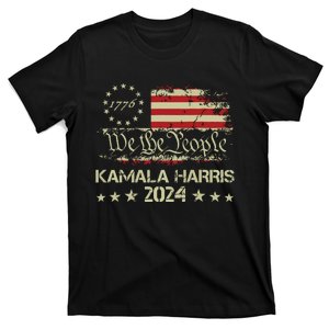 Kamala Harris 2024 Kamala For President Us Flag T-Shirt