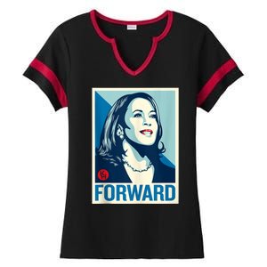 Shepard Fairey Kamala Harris Forward  Ladies Halftime Notch Neck Tee